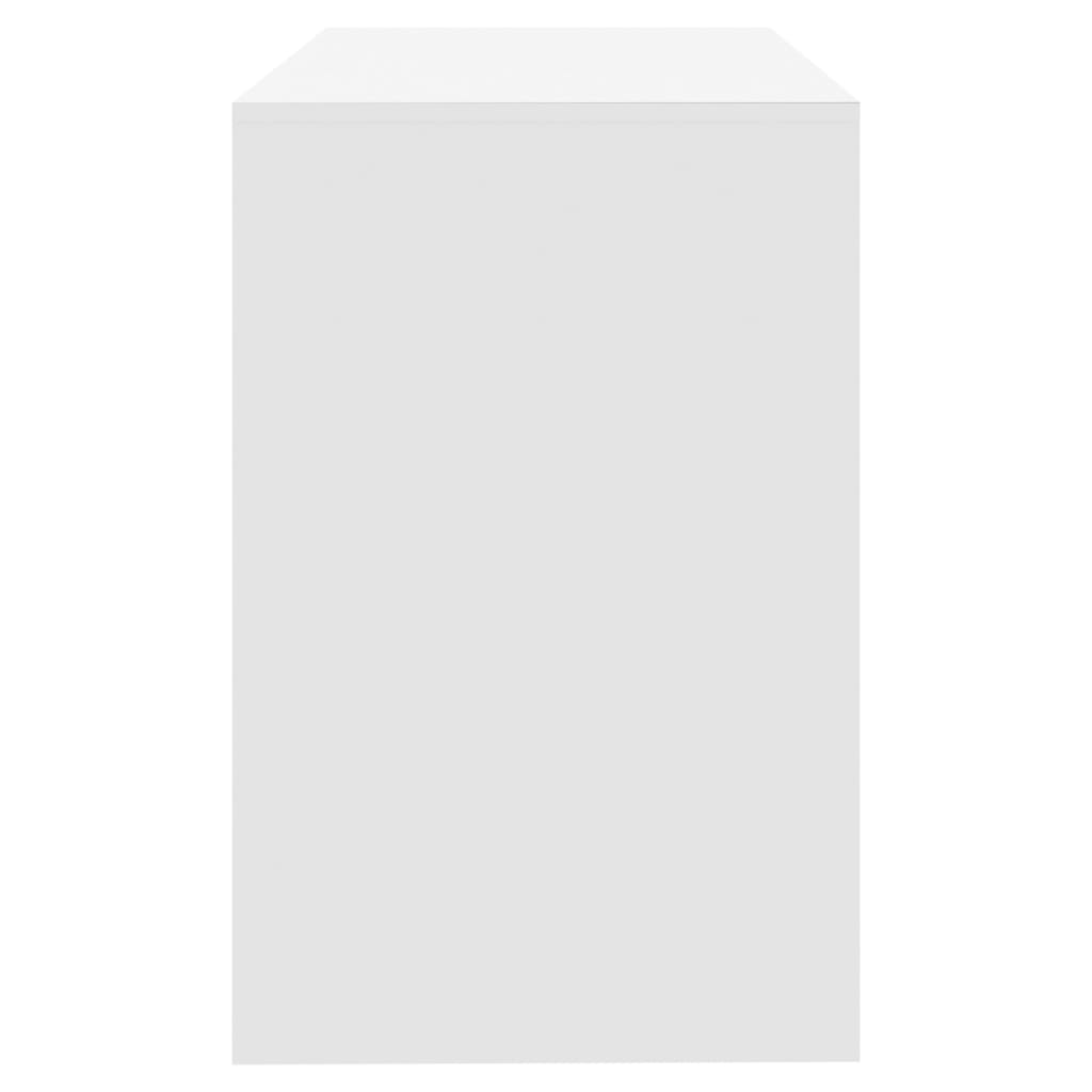 Desk White 101x50x76.5 cm Wood Material