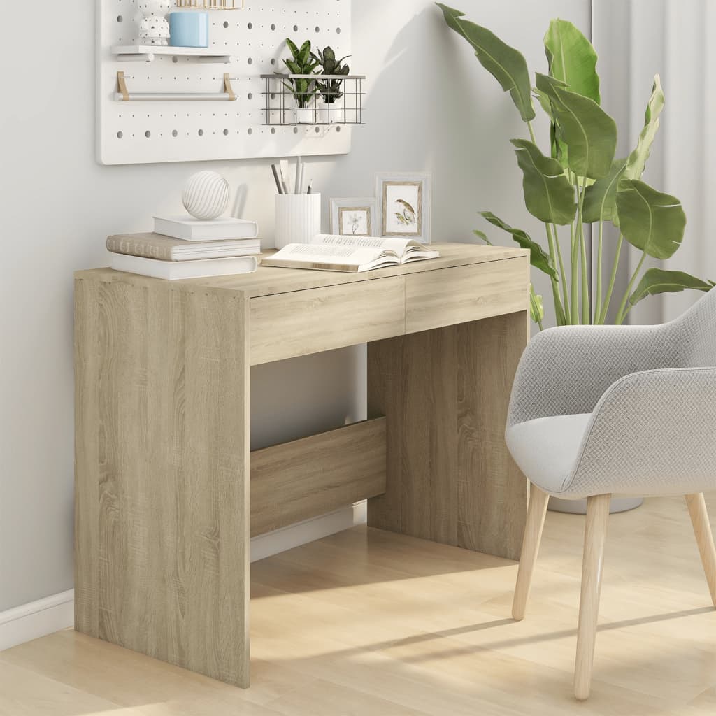 Desk Sonoma Oak 101x50x76.5 cm Wood Material