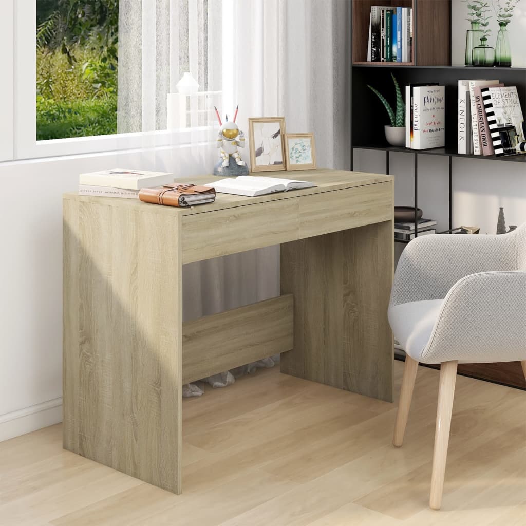 Desk Sonoma Oak 101x50x76.5 cm Wood Material