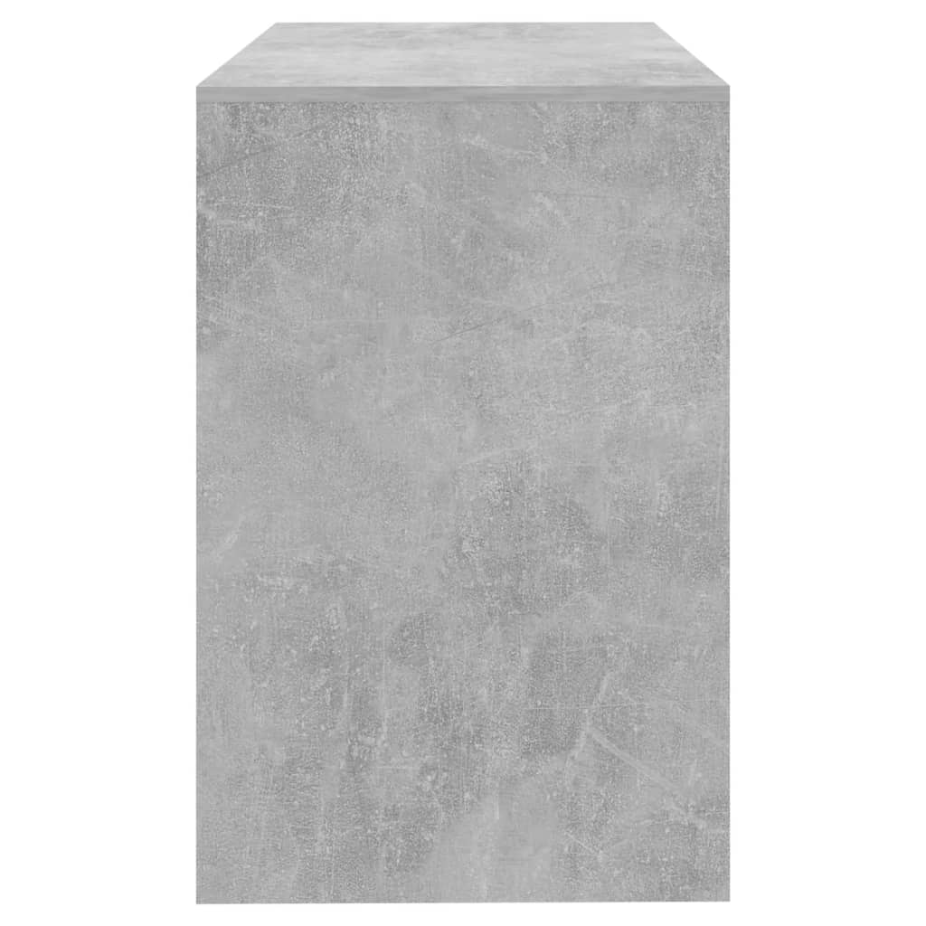 Desk Concrete Grey 101x50x76.5 cm Wood Material