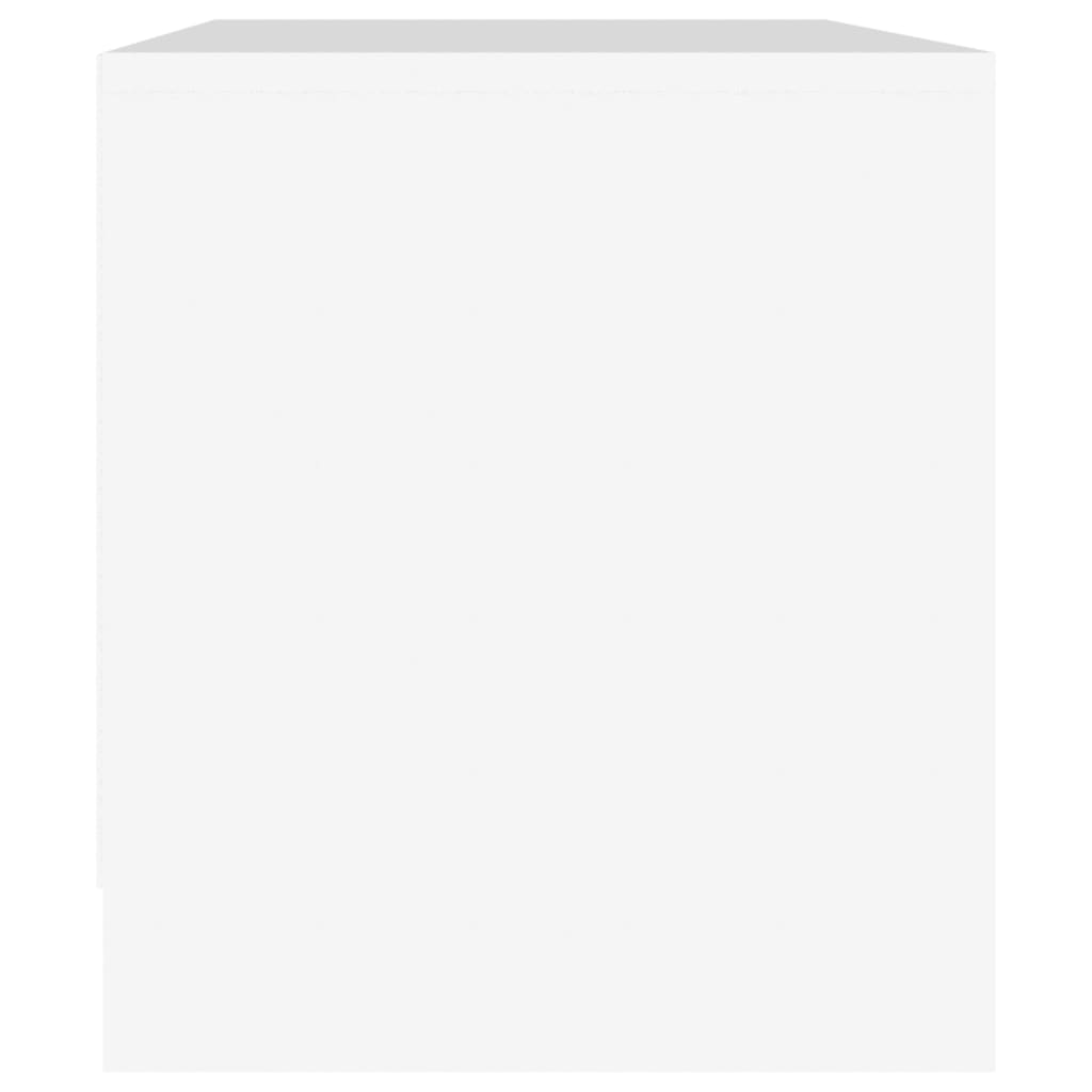 Meuble TV blanc 90x35x40 cm en matériau à base de bois