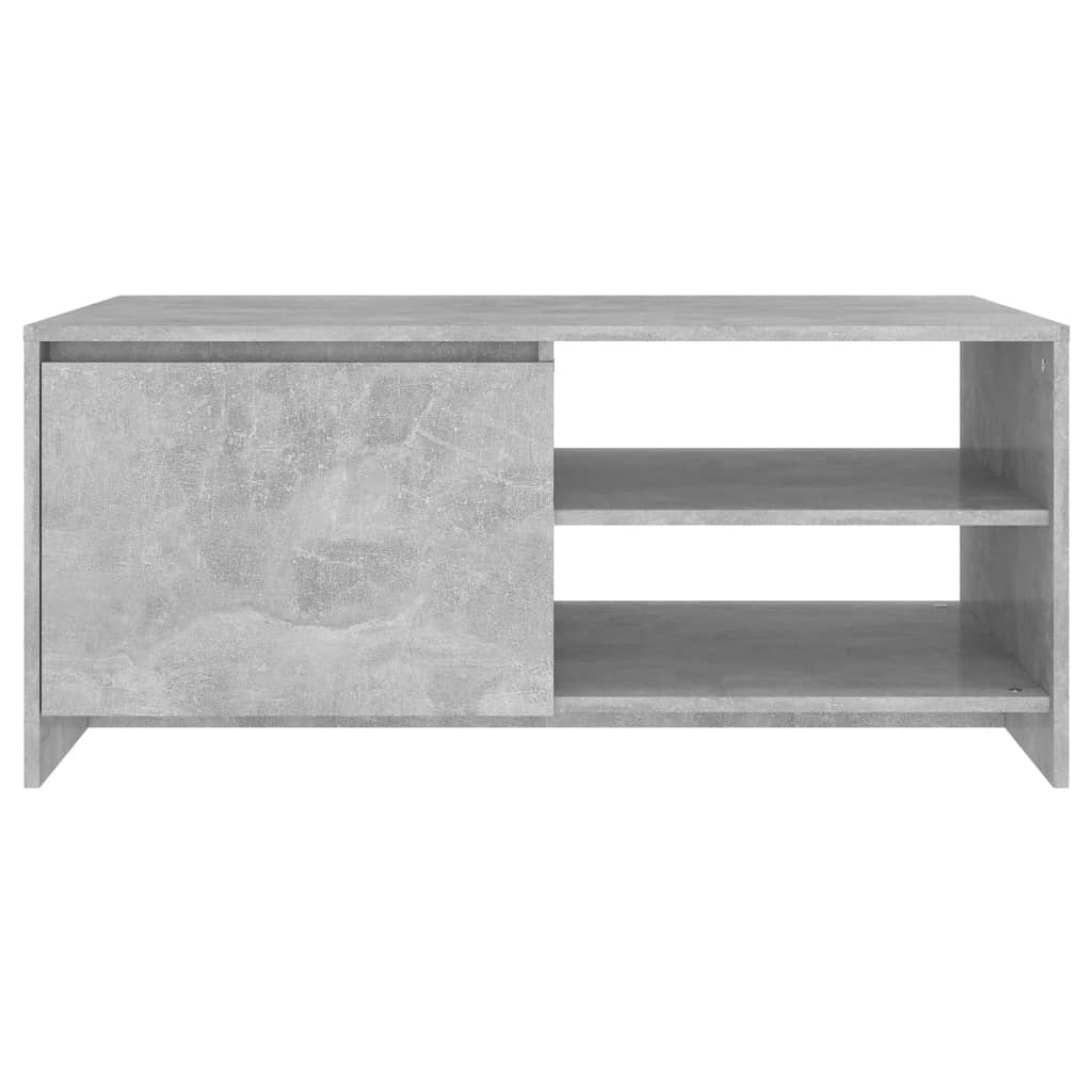 Table basse gris béton 102x50x45 cm en bois