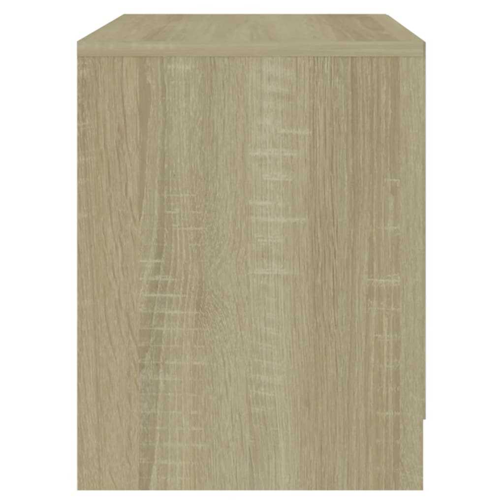 Tables de chevet 2 pcs. Chêne Sonoma 45x34,5x44,5 cm matériau bois