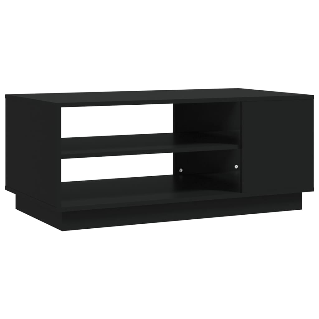 Coffee Table Black 102x55x43 cm Wood Material