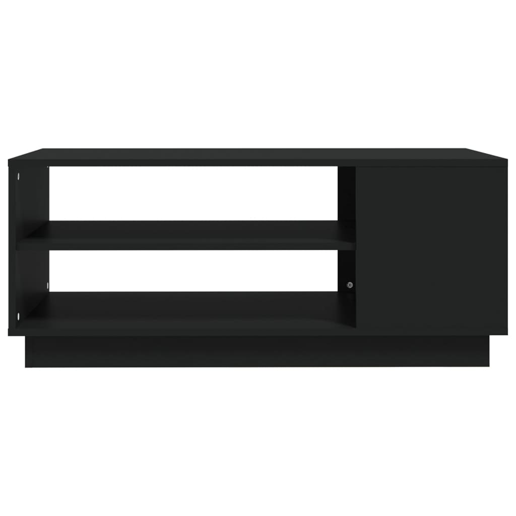 Coffee Table Black 102x55x43 cm Wood Material
