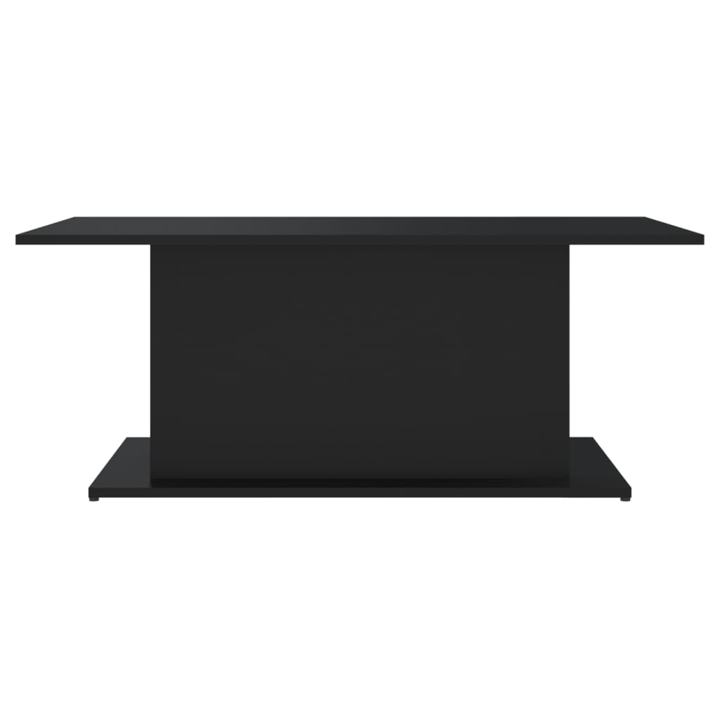 Coffee Table Black 102x55.5x40 cm Wood Material