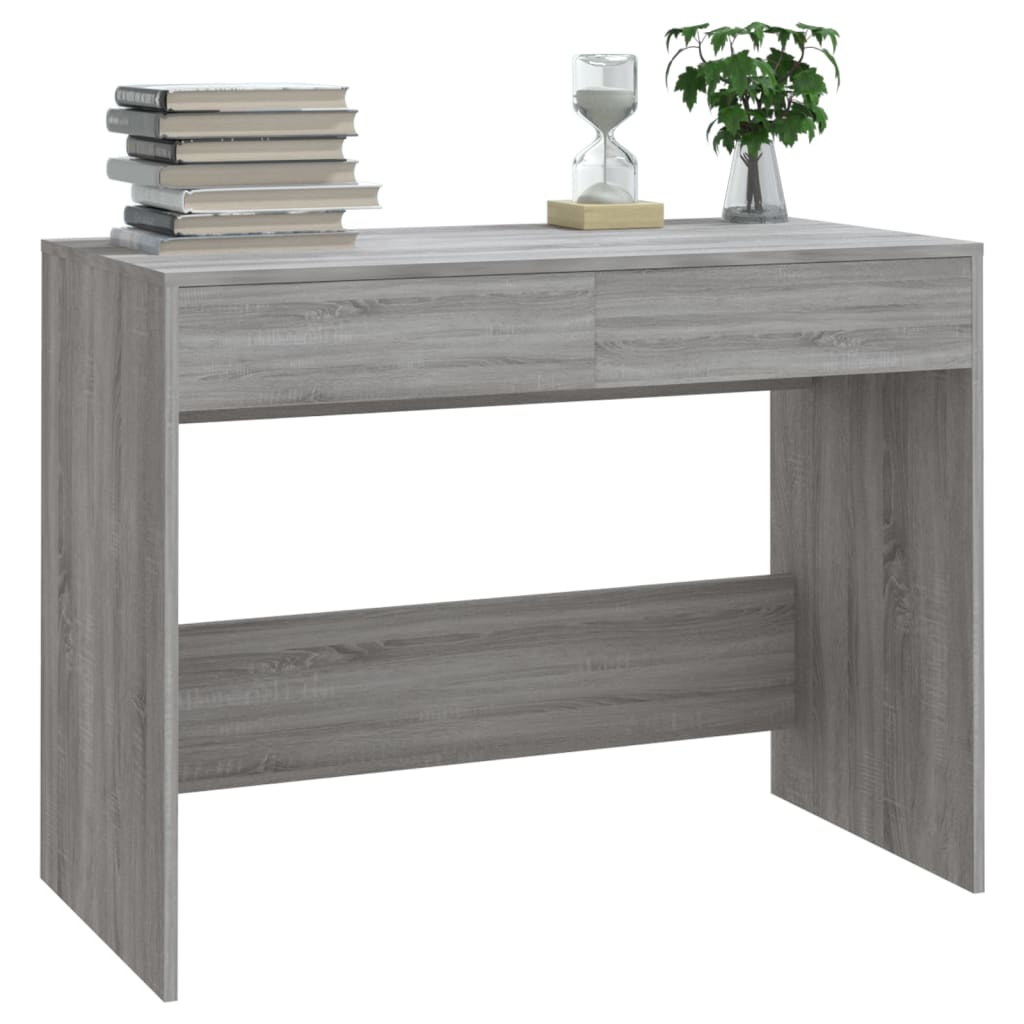 Bureau Sonoma gris 101x50x76,5 cm matériau bois