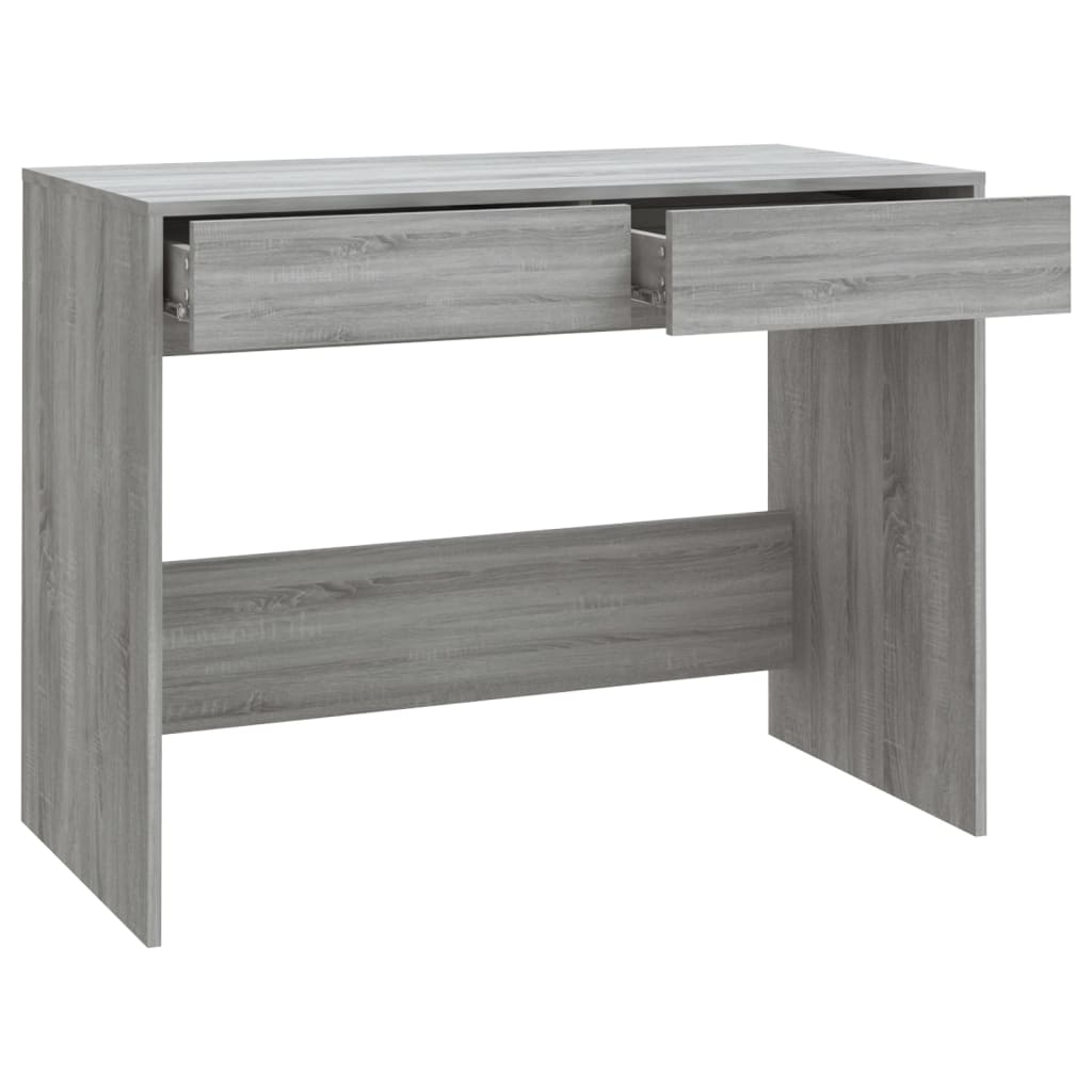 Bureau Sonoma gris 101x50x76,5 cm matériau bois
