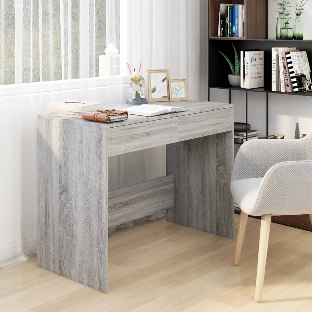Bureau Sonoma gris 101x50x76,5 cm matériau bois
