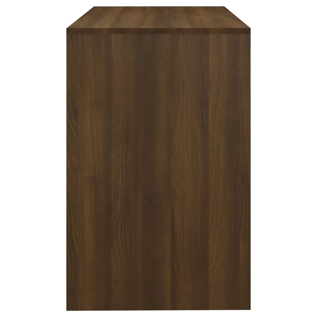 Desk Brown Oak Look 101x50x76.5 cm Wood Material