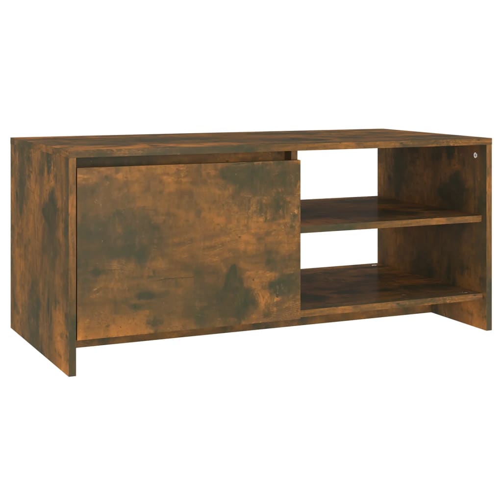 Coffee table smoked oak 102x50x45 cm wood material
