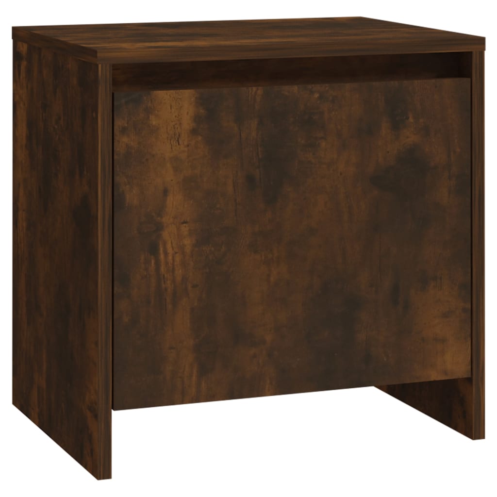 Tables de chevet 2 pcs. chêne fumé 45x34x44,5 cm matériau bois
