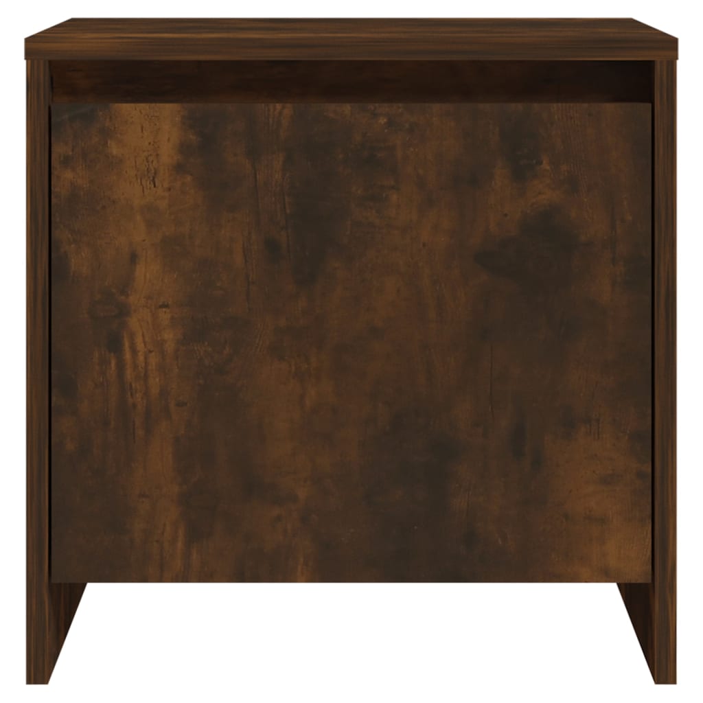Tables de chevet 2 pcs. chêne fumé 45x34x44,5 cm matériau bois