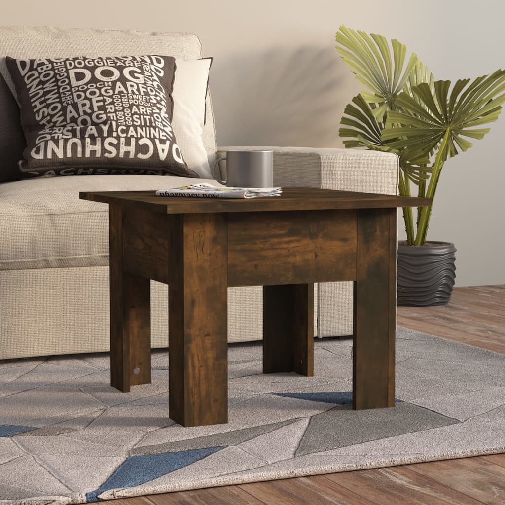 Couchtisch Räuchereiche 55x55x42 cm Holzwerkstoff