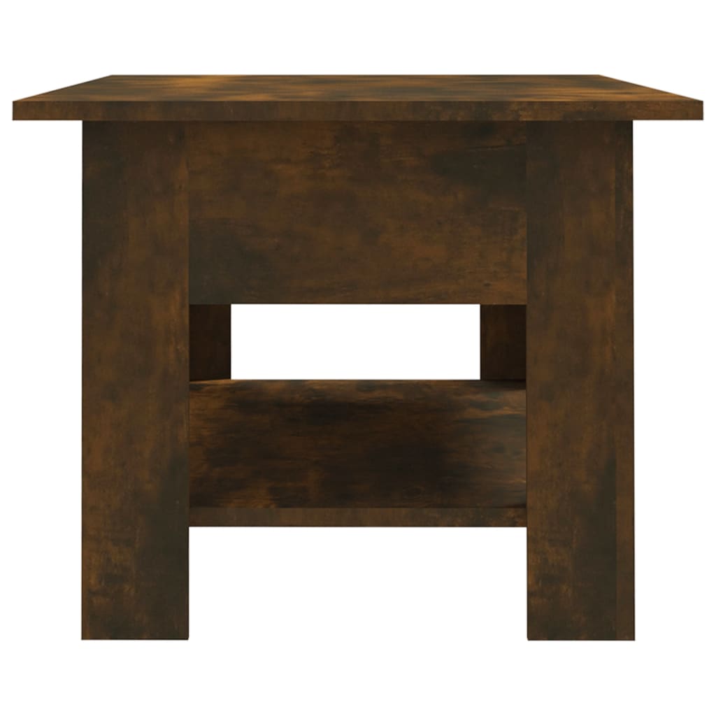 Coffee table smoked oak 102x55x42 cm wood material