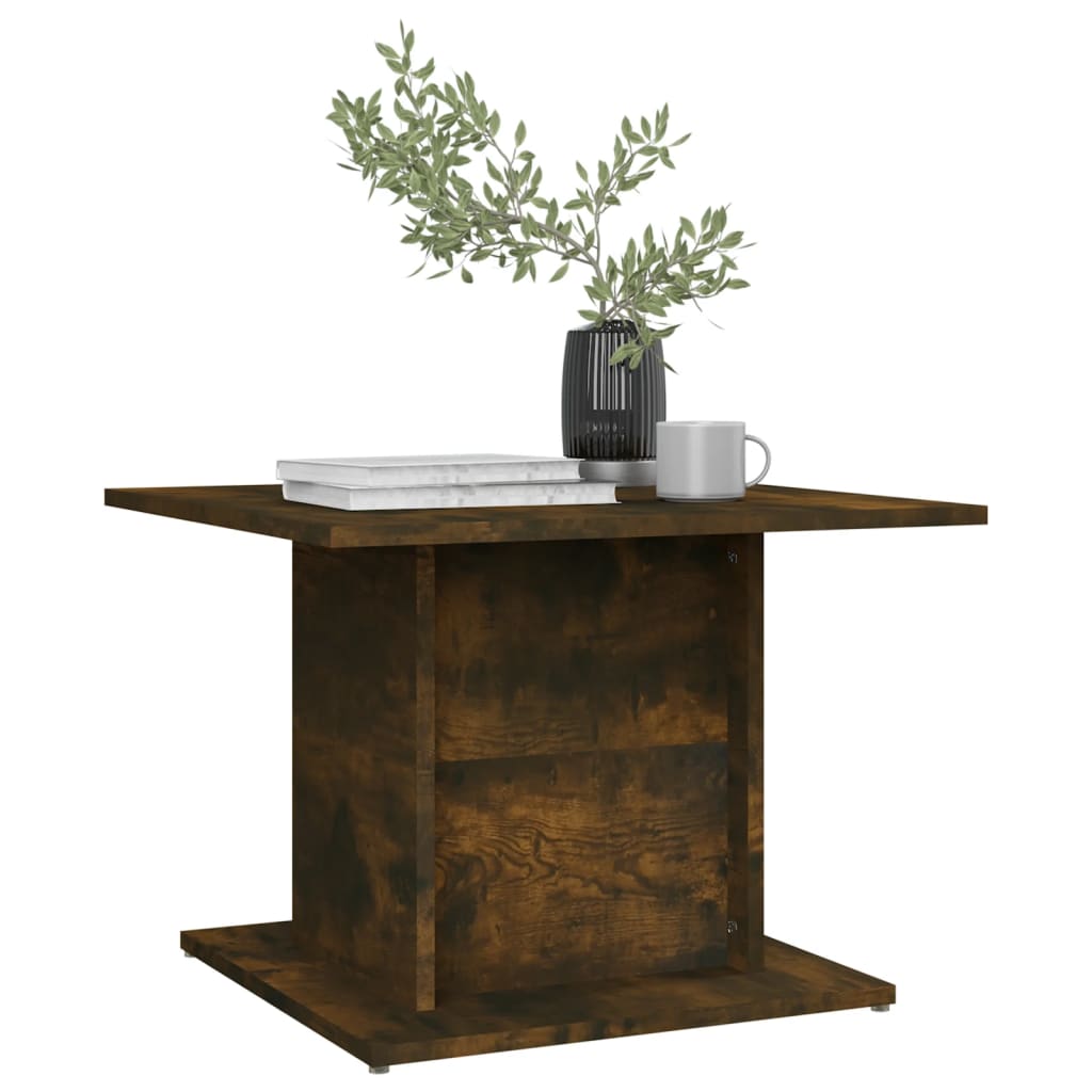 Coffee table smoked oak 55.5x55.5x40 cm wood material