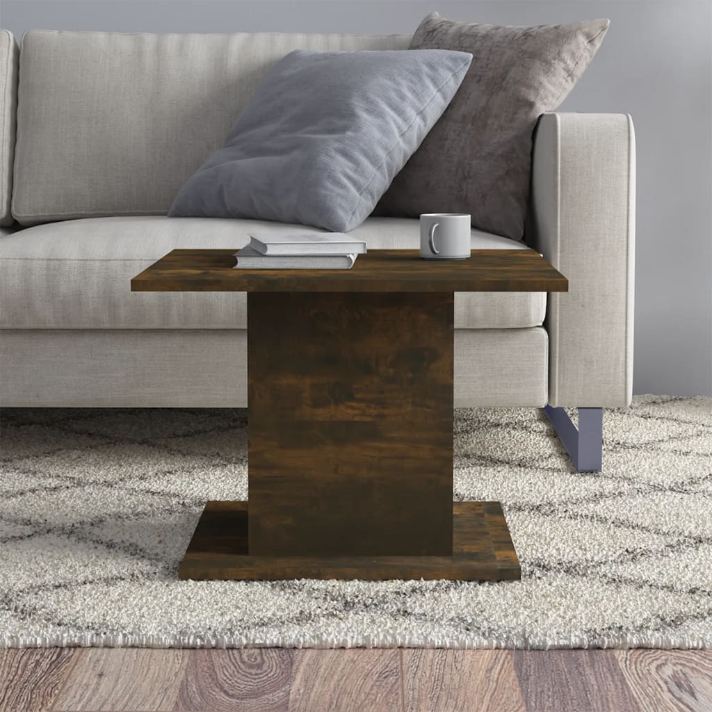 Coffee table smoked oak 55.5x55.5x40 cm wood material