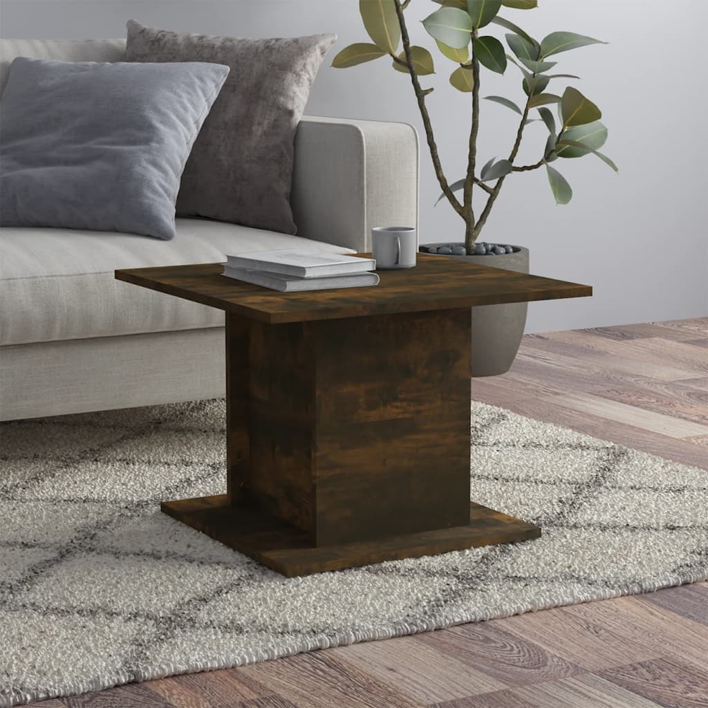 Coffee table smoked oak 55.5x55.5x40 cm wood material