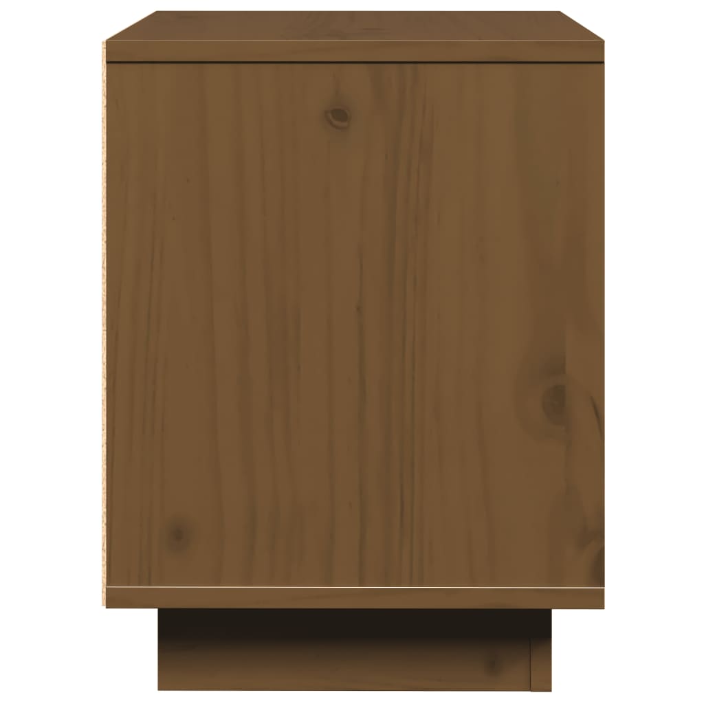 Tables de chevet 2 pcs. marron miel 40x30x40 cm en bois de pin massif