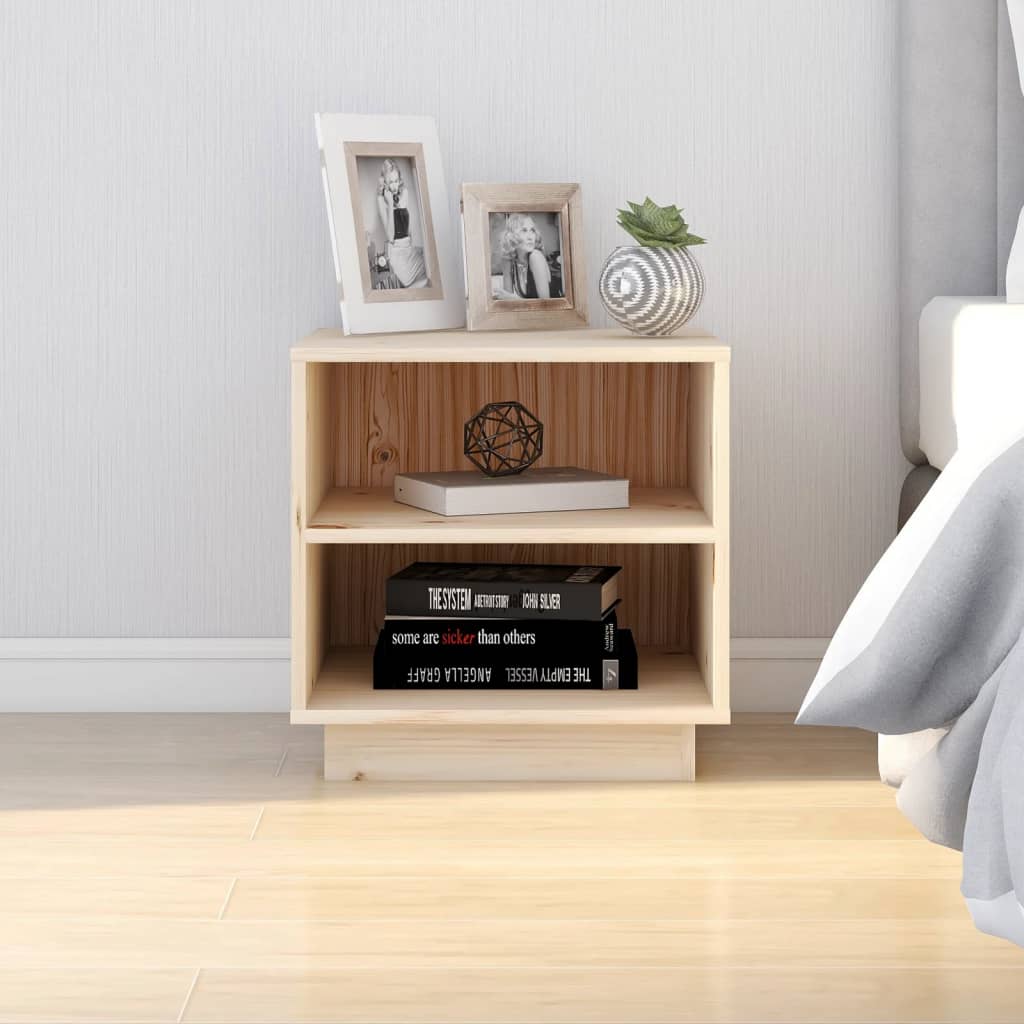 Bedside tables 2 pcs. 40x34x40 cm solid pine wood