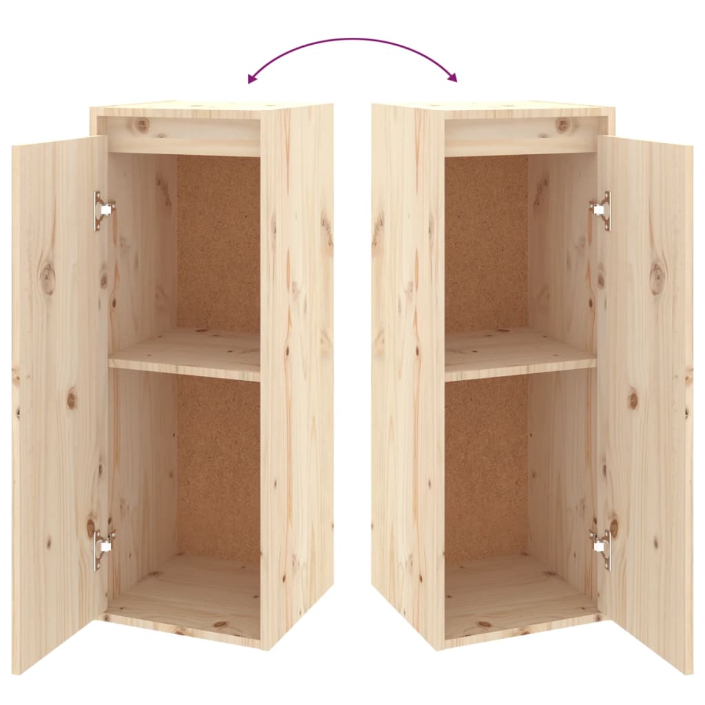 Wandschrank 30x30x80 cm Massivholz Kiefer