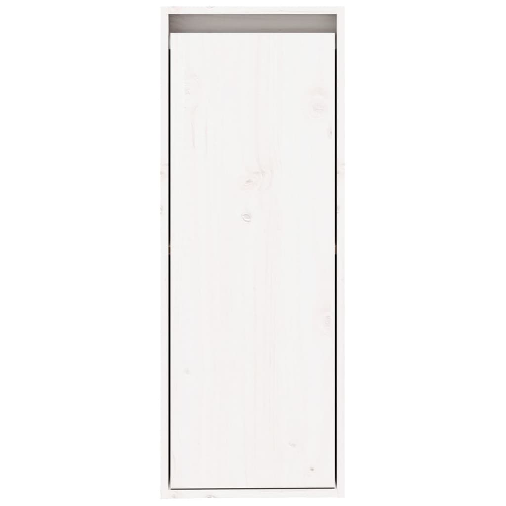 Wall Cabinet White 30x30x80 cm Solid Pine