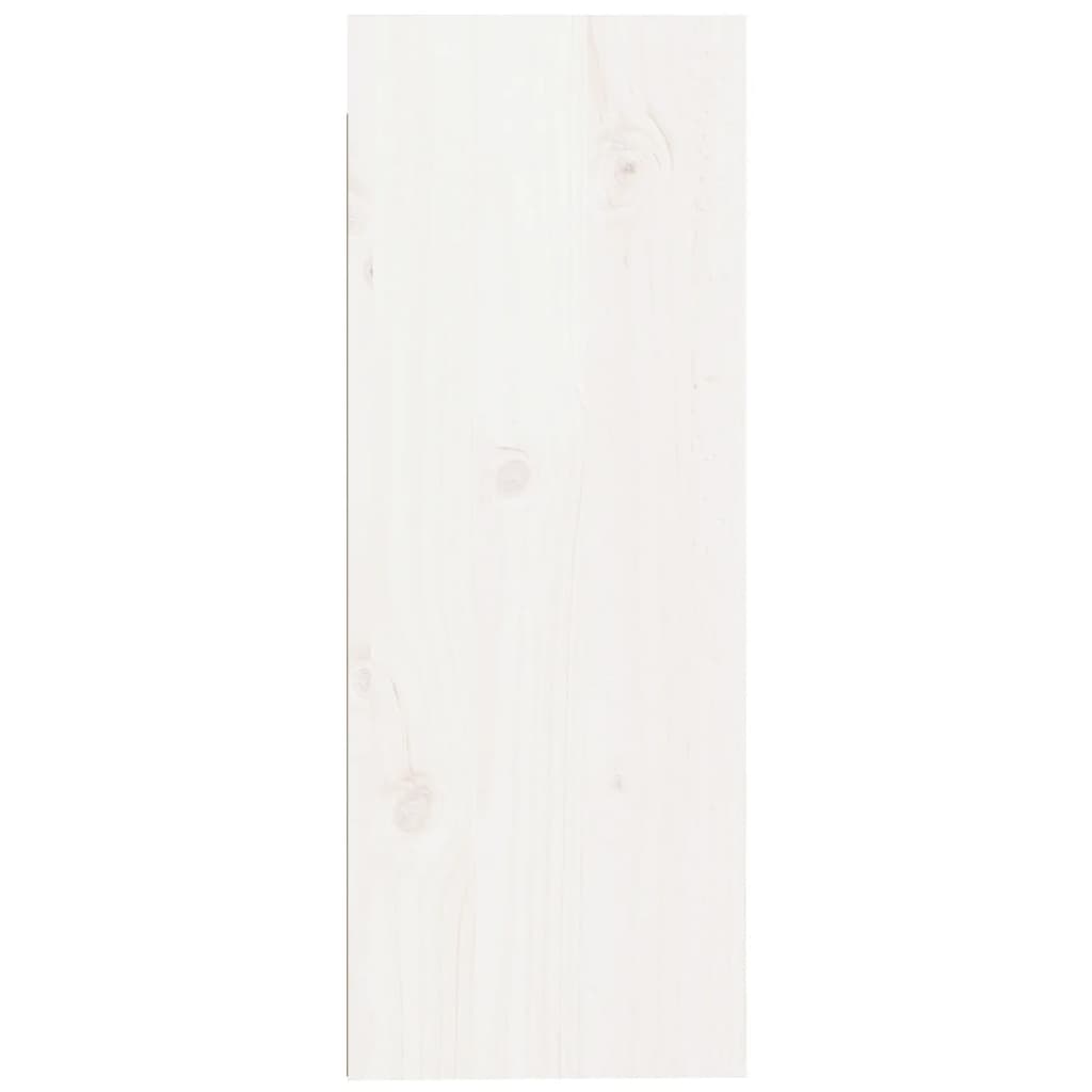 Wall Cabinet White 30x30x80 cm Solid Pine