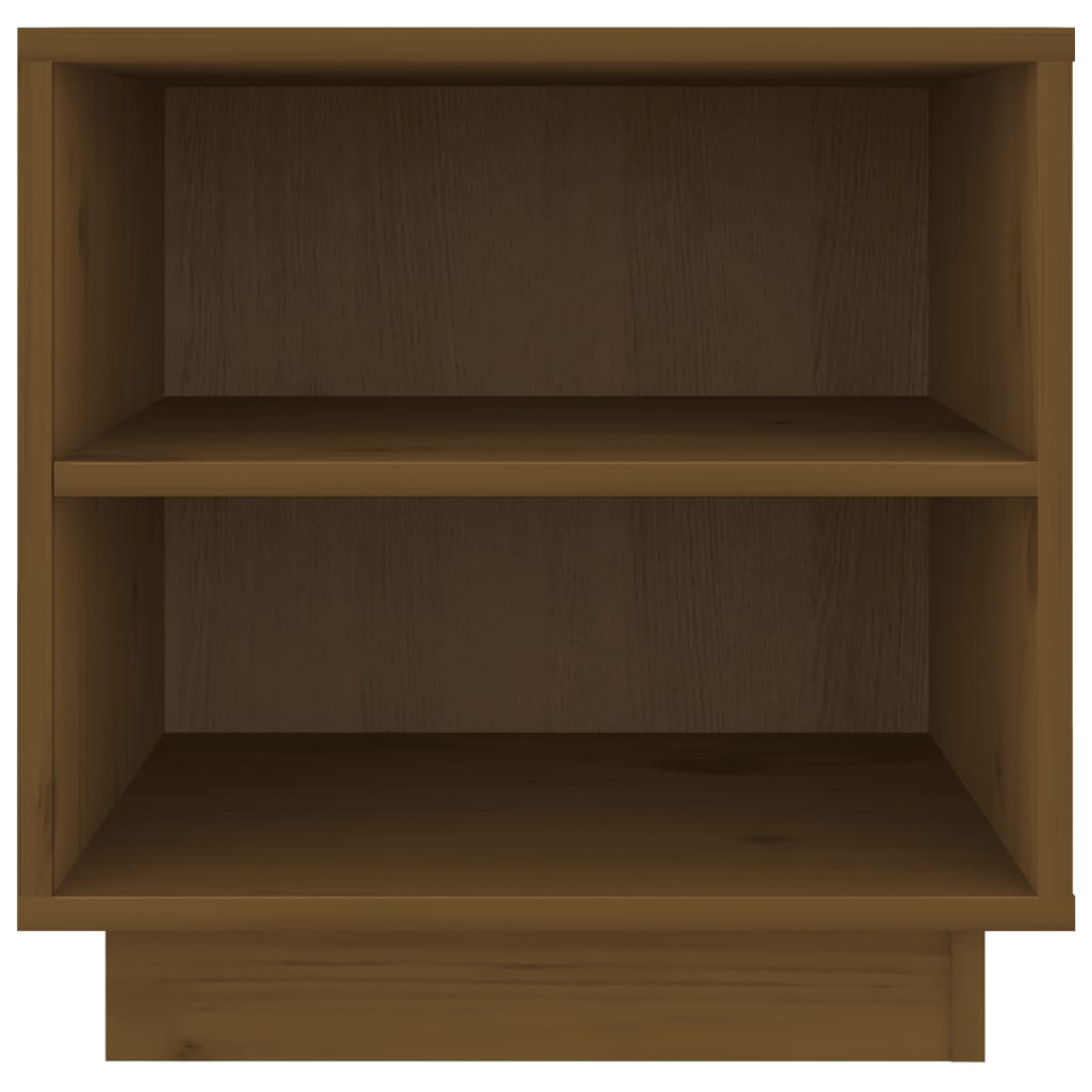 Tables de chevet 2 pcs. marron miel 40x34x40 cm en bois de pin massif