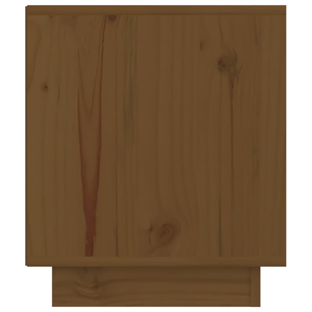 Tables de chevet 2 pcs. marron miel 40x34x40 cm en bois de pin massif