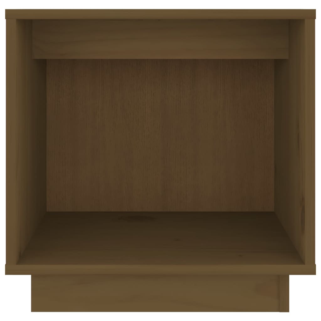 Bedside table honey brown 40x30x40 cm solid pine wood