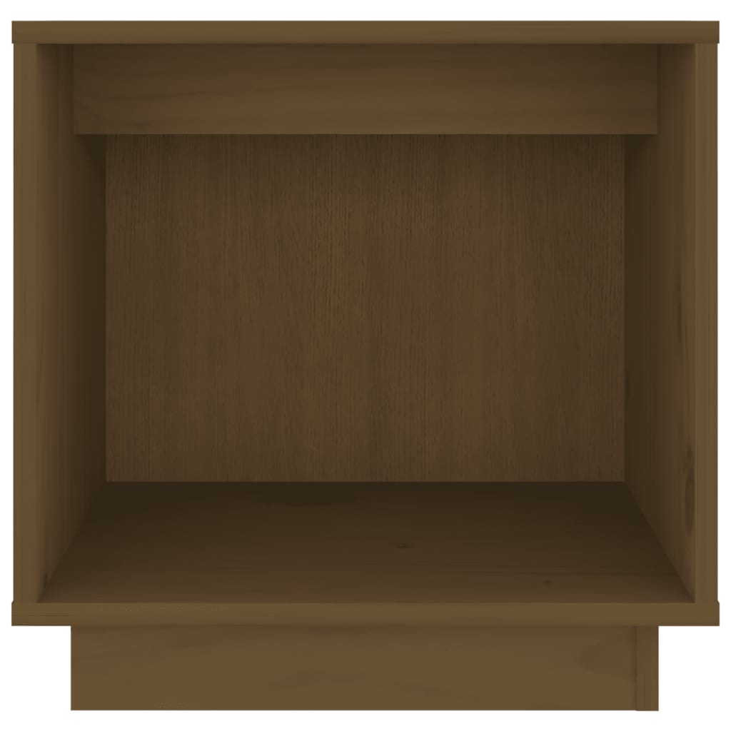 Tables de chevet 2 pcs. marron miel 40x30x40 cm en bois de pin massif