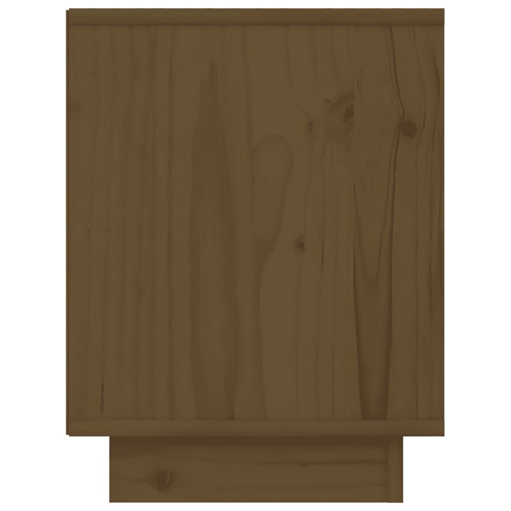 Tables de chevet 2 pcs. marron miel 40x30x40 cm en bois de pin massif