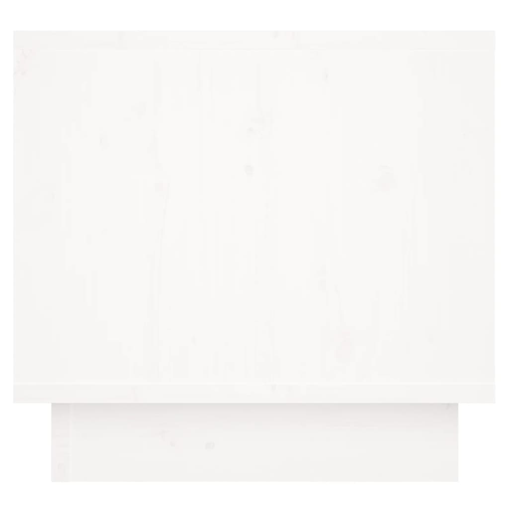 Tables de chevet 2 pcs. Blanc 35x34x32 cm bois de pin massif