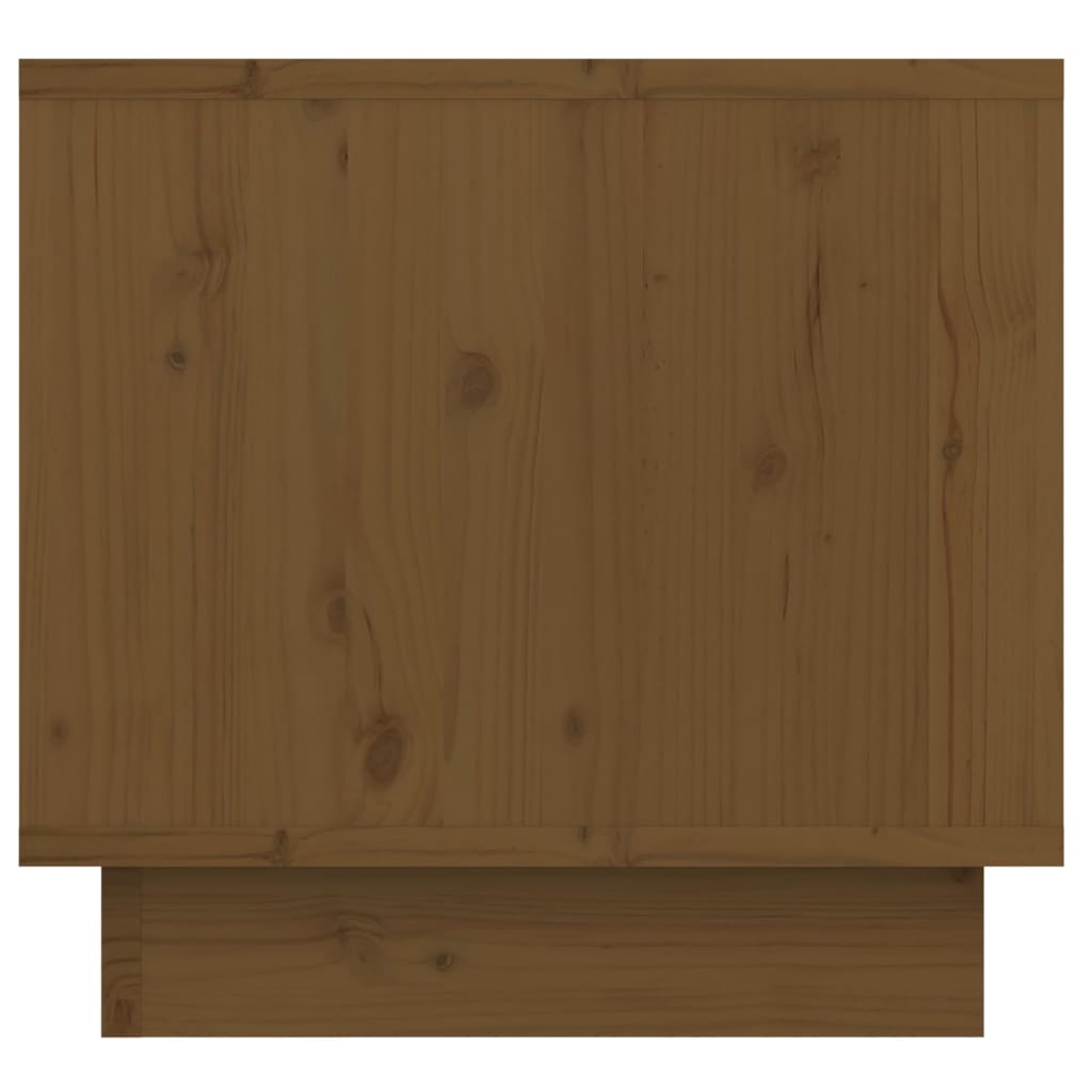 Tables de chevet 2 pcs. Brun miel 35x34x32 cm en bois de pin massif