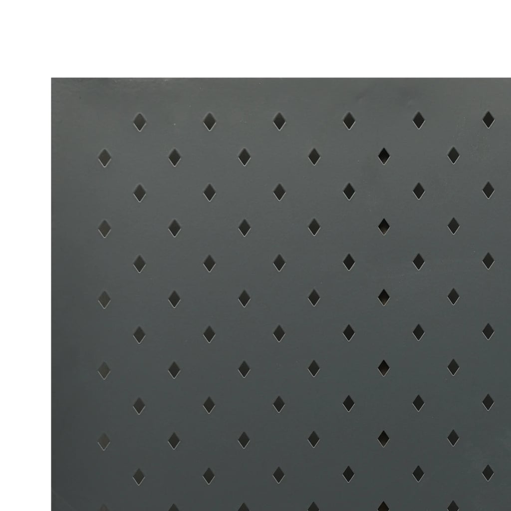 5-tlg. Raumteiler 2 Stk. Anthrazit 200x180 cm Stahl