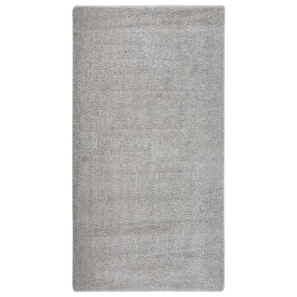 Shaggy rug light grey 80x150 cm non-slip