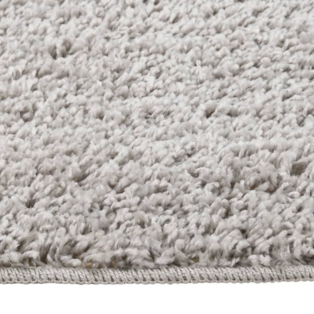 Shaggy rug light grey 80x150 cm non-slip