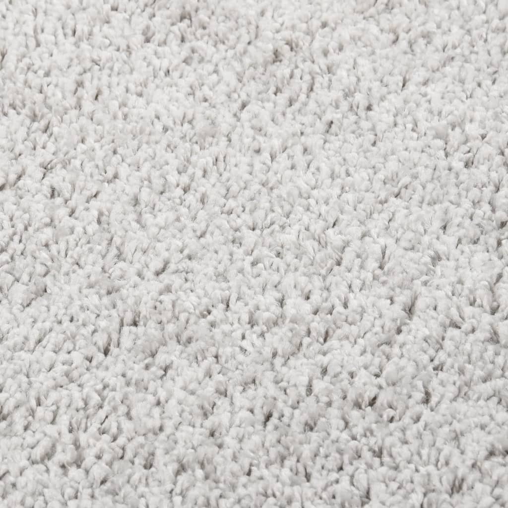 Shaggy rug light grey 80x150 cm non-slip