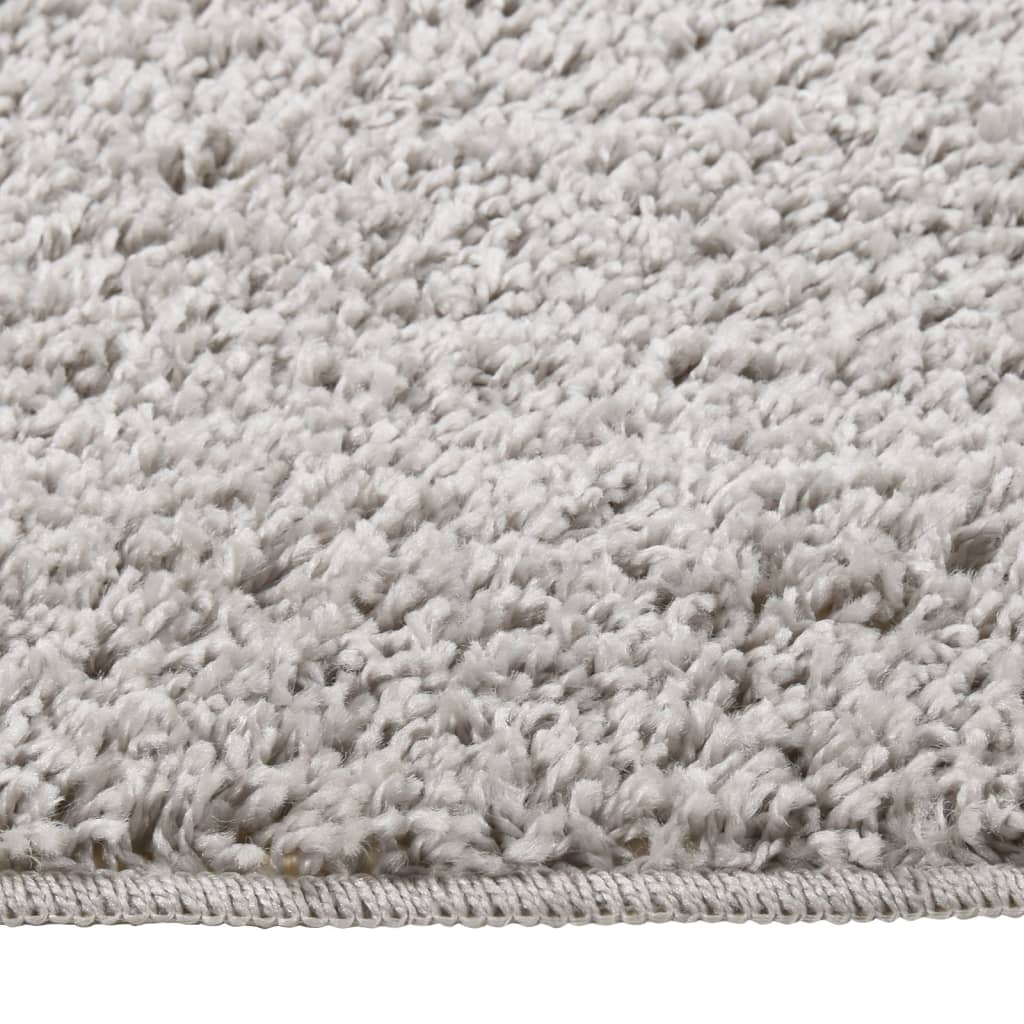 Shaggy rug light grey 200x290 cm non-slip