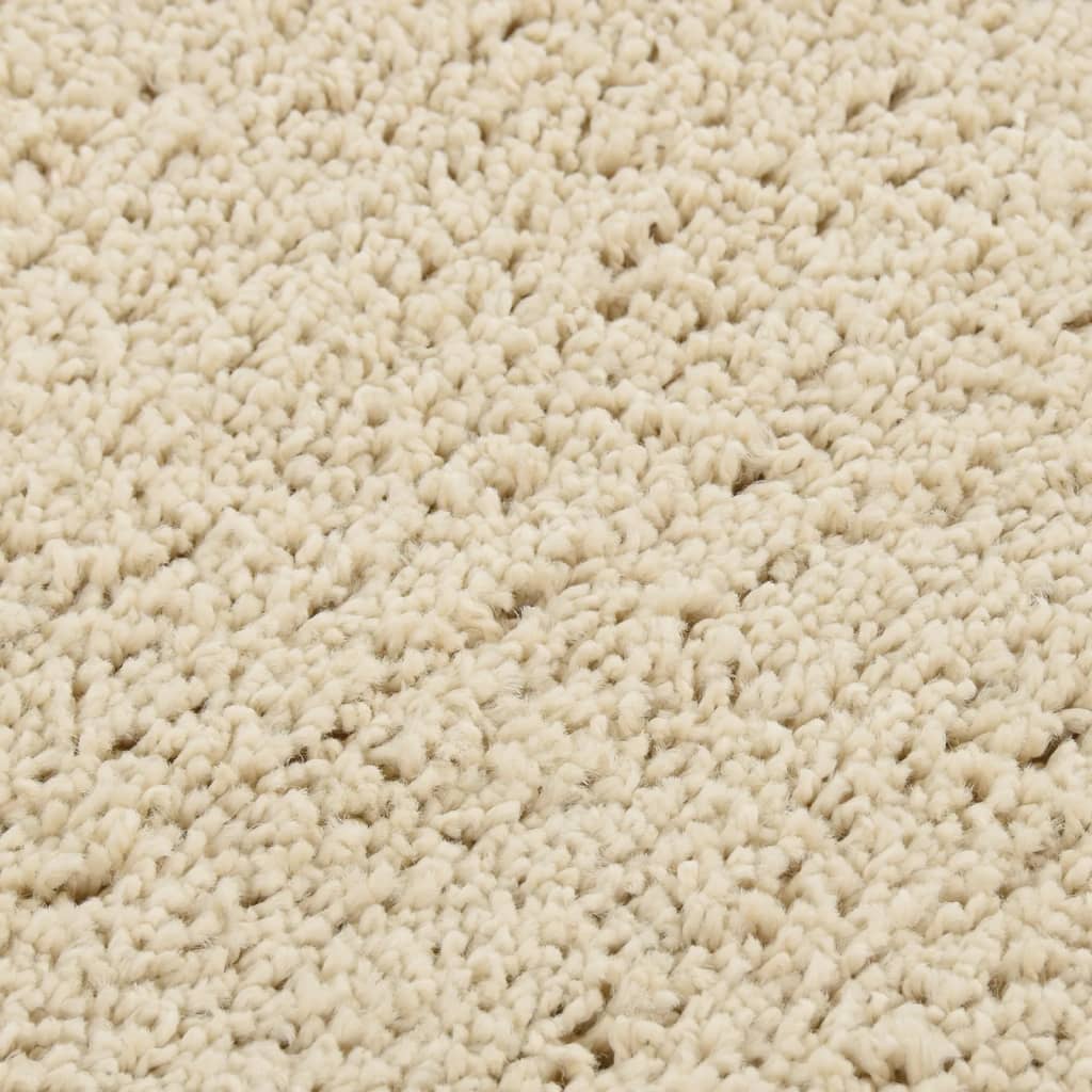 Shaggy rug cream 160x230 cm non-slip