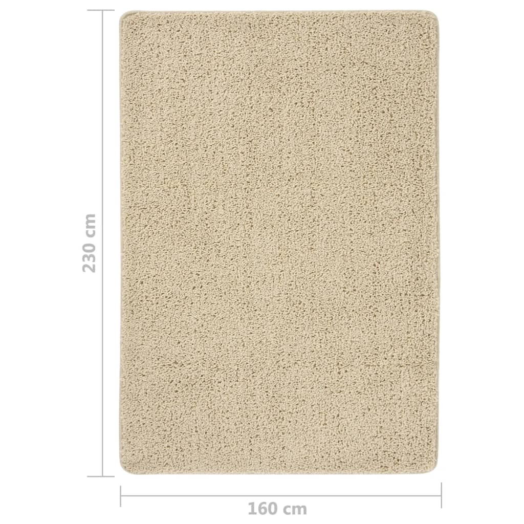 Shaggy rug cream 160x230 cm non-slip
