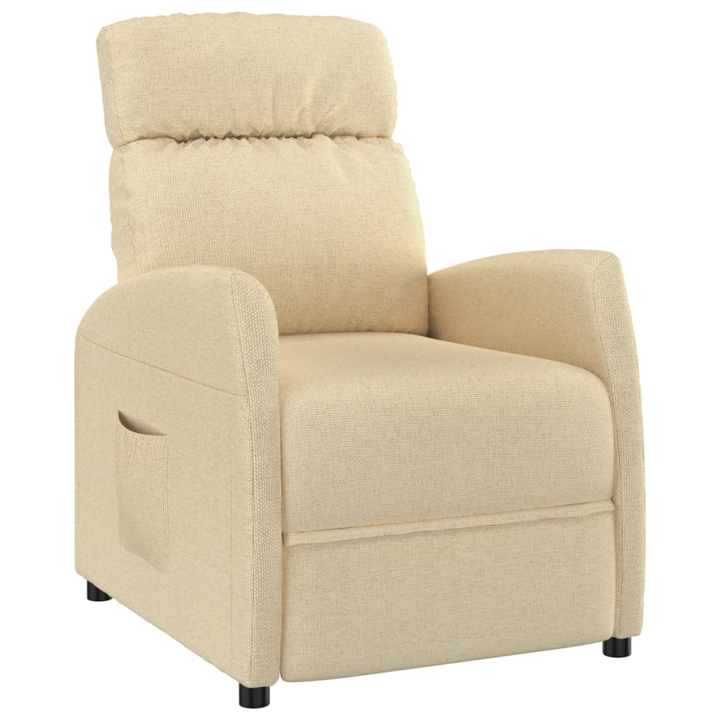 Relaxsessel Creme Stoff