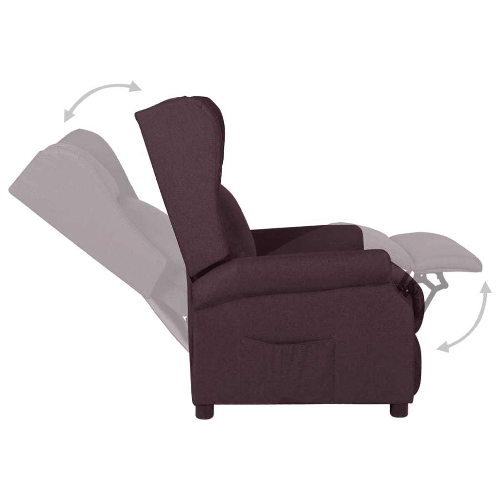 Relaxsessel Lila Stoff