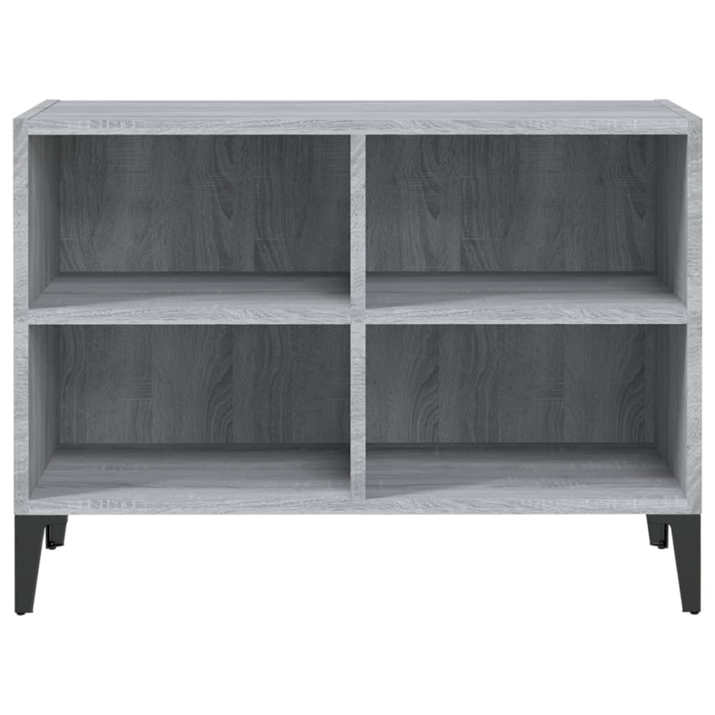 Meuble TV avec pieds en métal, gris Sonoma, 69,5 x 30 x 50 cm