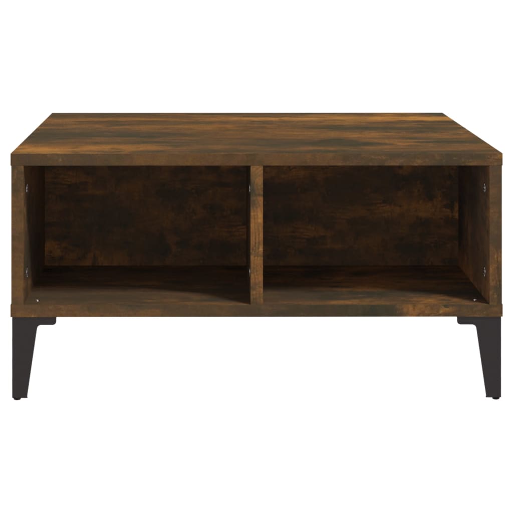 Coffee table smoked oak 60x60x30 cm wood material