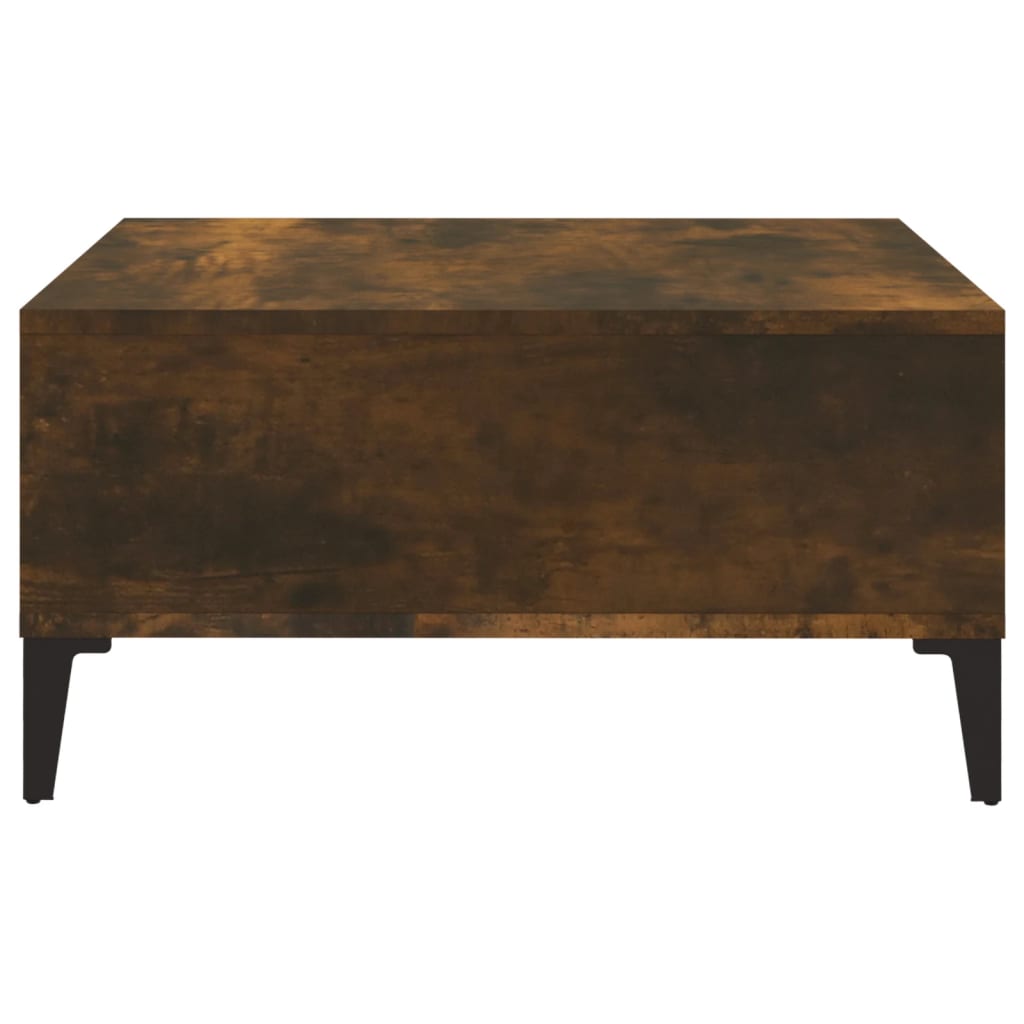 Coffee table smoked oak 60x60x30 cm wood material
