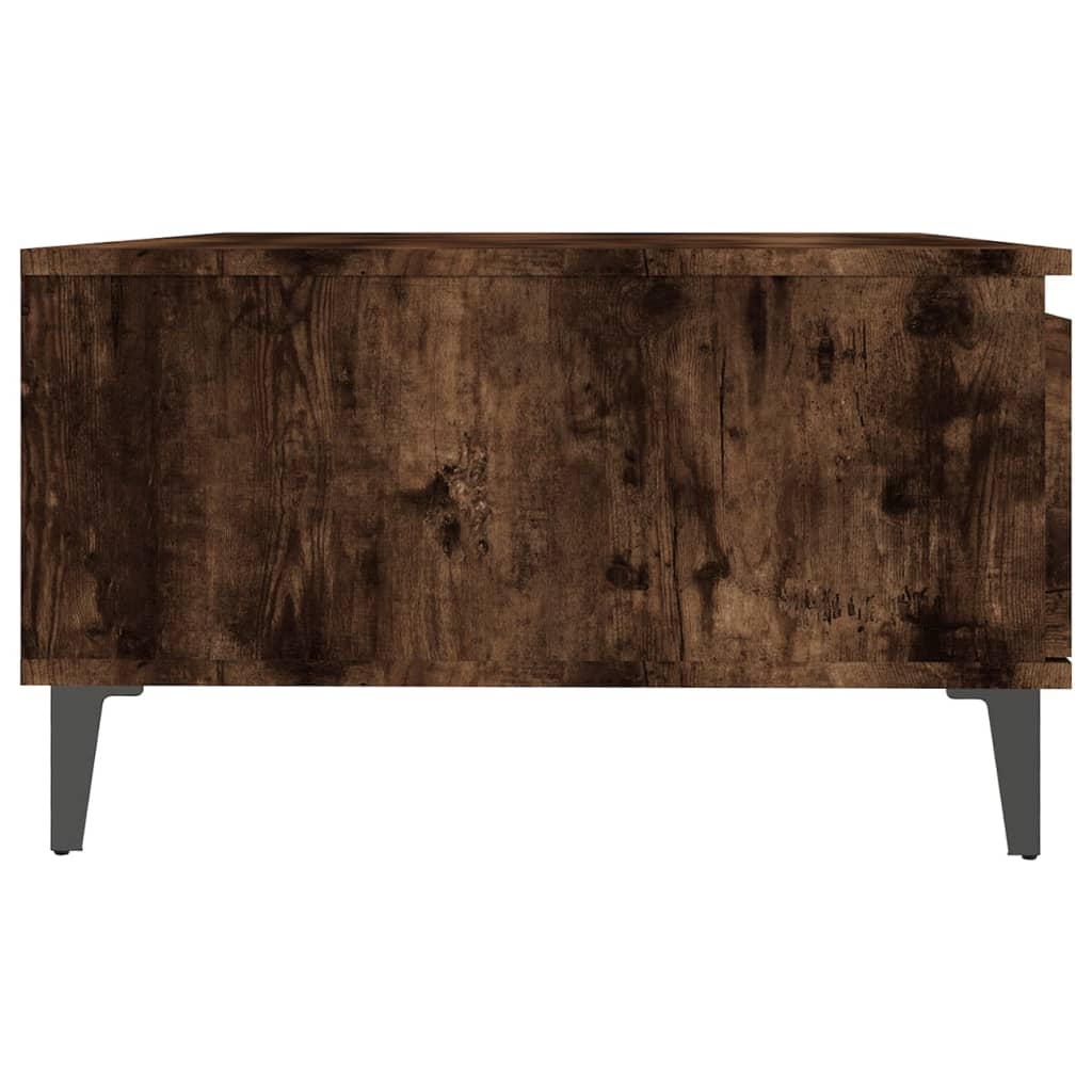 Coffee table smoked oak 90x60x35 cm wood material