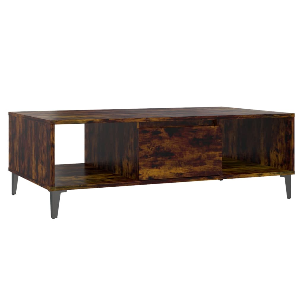 Coffee table smoked oak 103.5x60x35 cm wood material