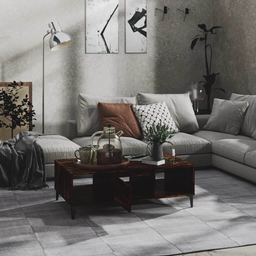 Coffee table smoked oak 103.5x60x35 cm wood material