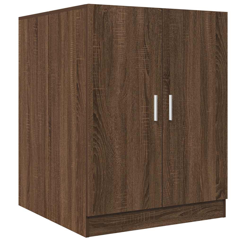 Waschmaschinenschrank Braun Eichen-Optik 71x71,5x91,5 cm